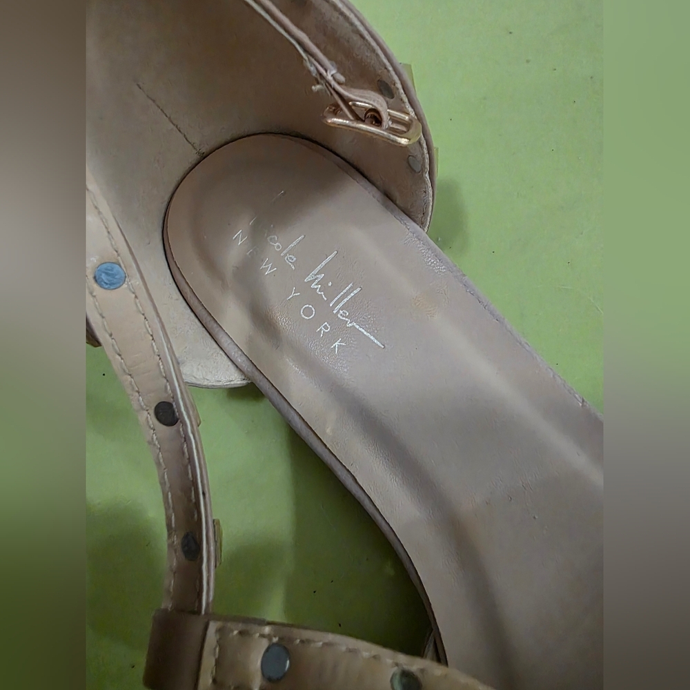 Nicole Miller Women's Pink Studded Flats - Picture 5 of 9